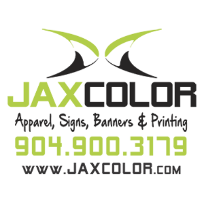 JaxColor logo with info simple